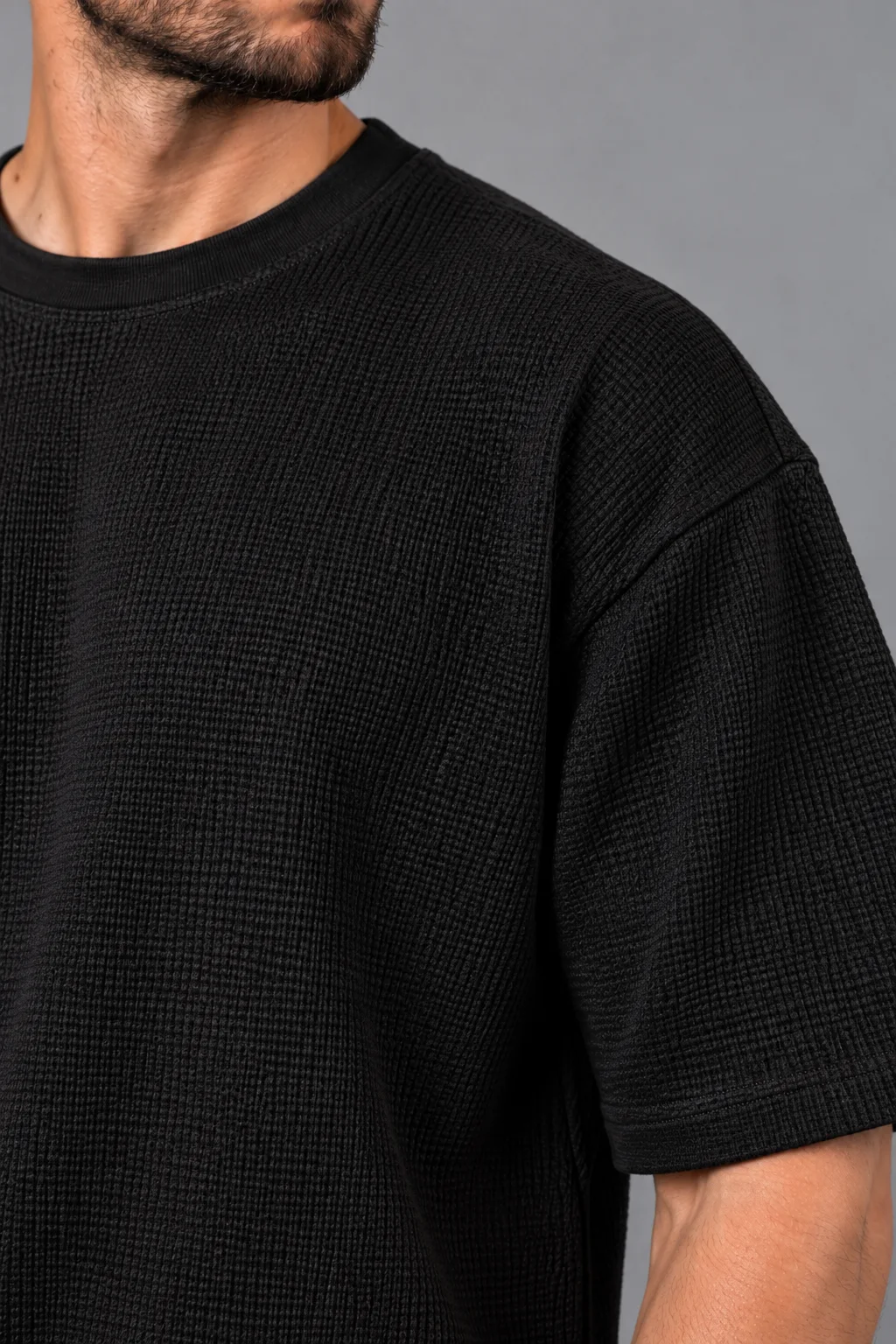 Oversized Texturizada — Preto