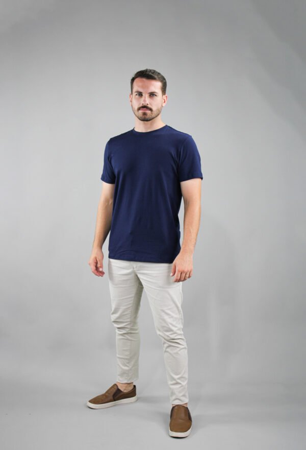 Camiseta Cottonflex - Azul Marinho - Imagem 3