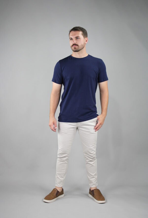 Camiseta Cottonflex - Azul Marinho - Imagem 4