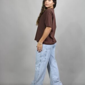 Camiseta Oversized Essential - Marrom