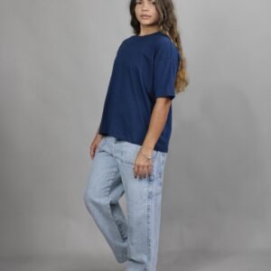 Camiseta Oversized Essential - Azul Marinho