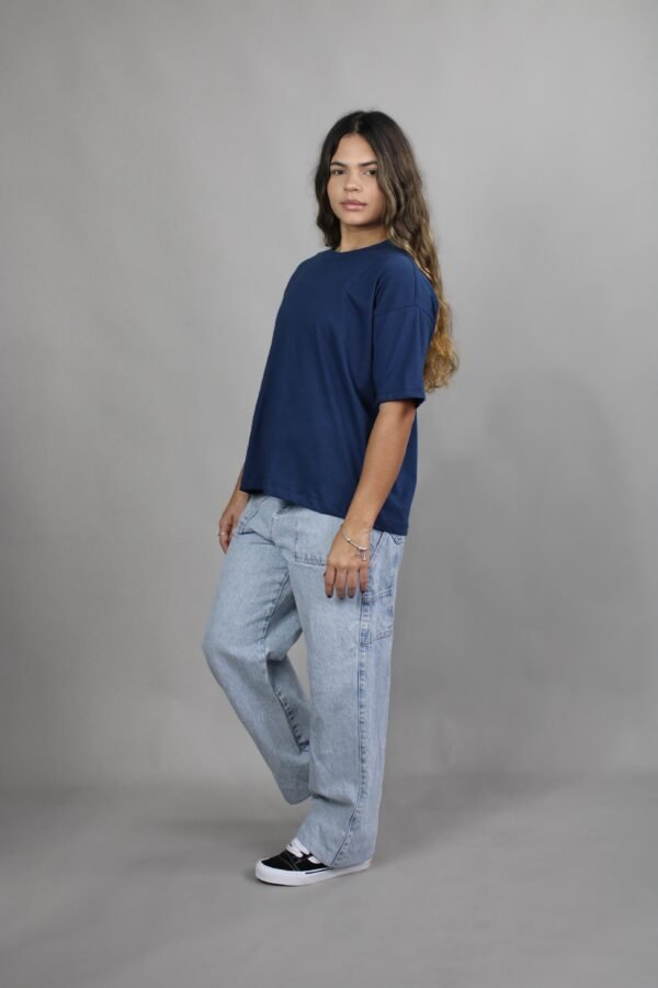 Camiseta Oversized Essential - Azul Marinho