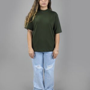 Oversized Suedine - Verde Militar