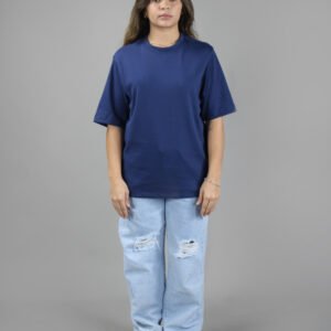 Oversized Suedine - Azul Marinho