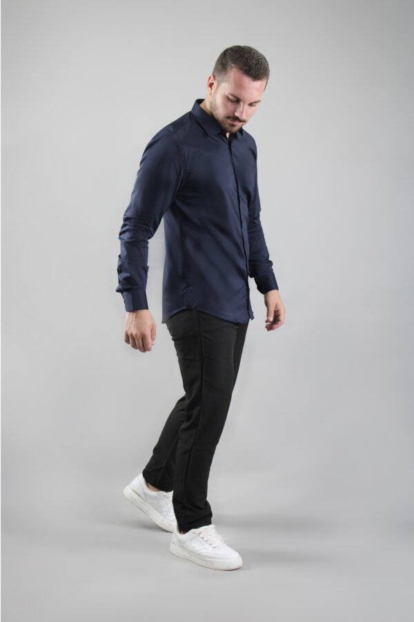 Camisa Social Fio Nobre - Verde Militar - Imagem 5