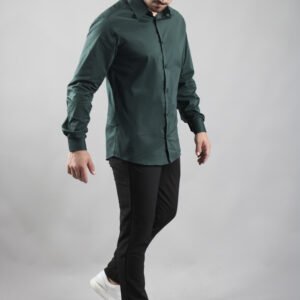Camisa Social Fio Nobre - Verde Militar