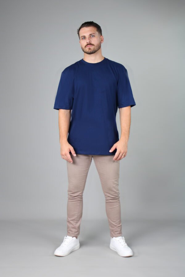Camiseta Oversized Streetwear - Azul Marinho