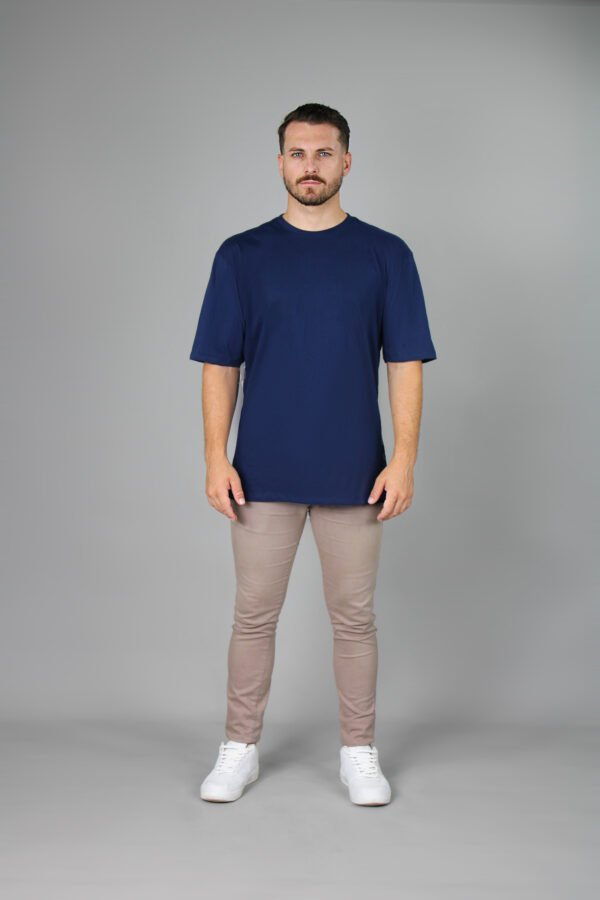 Camiseta Oversized Streetwear - Azul Marinho - Imagem 5