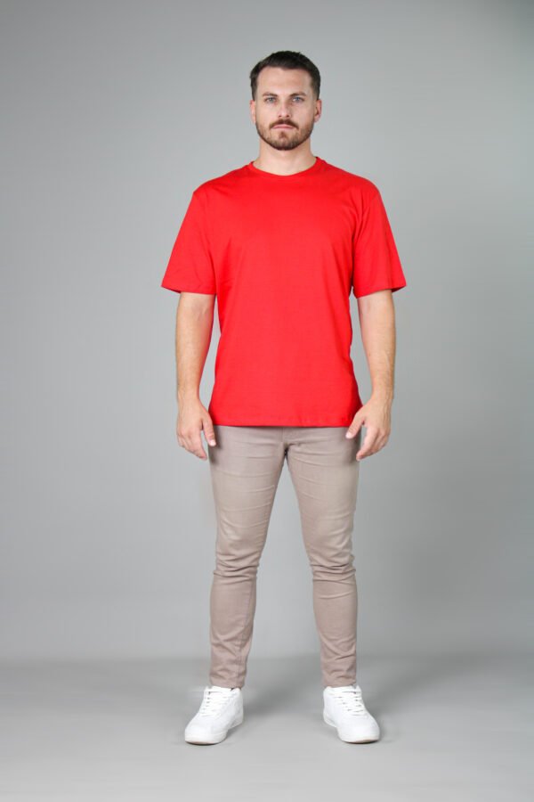 Camiseta Oversized Streetwear - Vermelho
