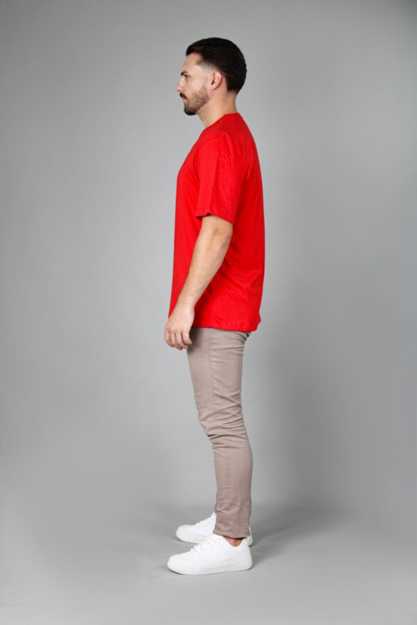 Camiseta Oversized Streetwear - Vermelho - Imagem 4
