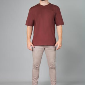 Camiseta Oversized Streetwear - Marrom
