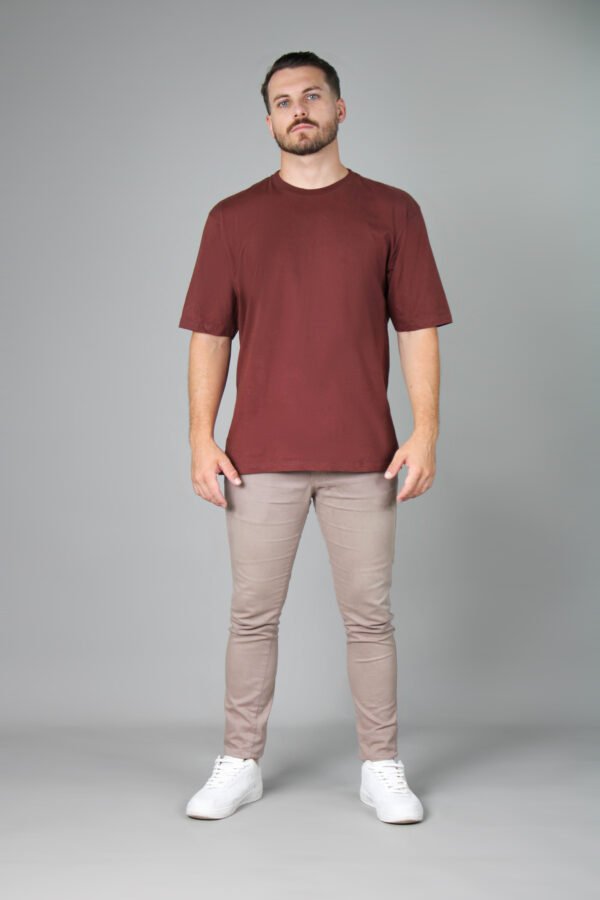 Camiseta Oversized Streetwear - Marrom