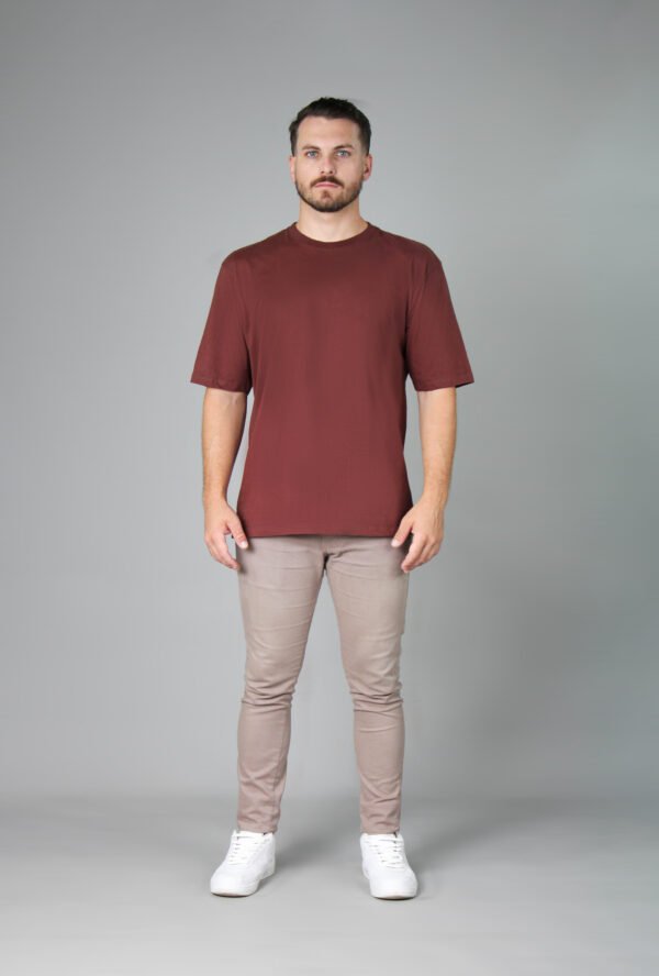 Camiseta Oversized Streetwear - Marrom - Imagem 2