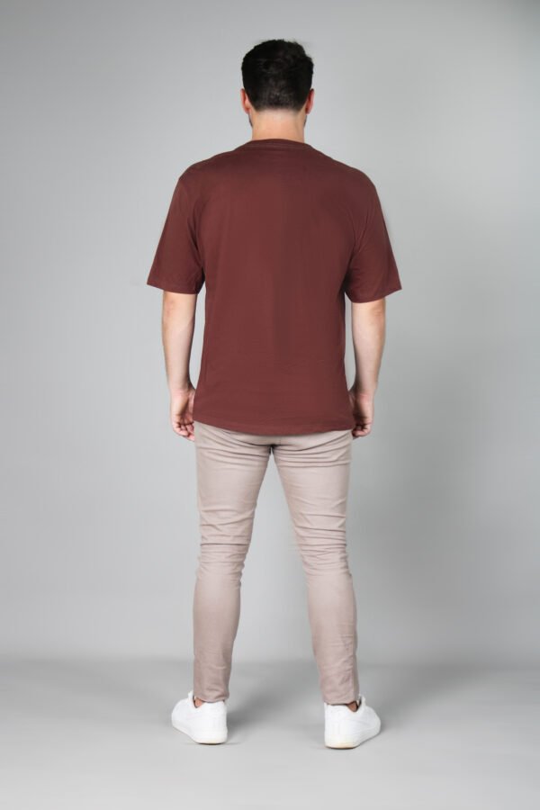 Camiseta Oversized Streetwear - Marrom - Imagem 5