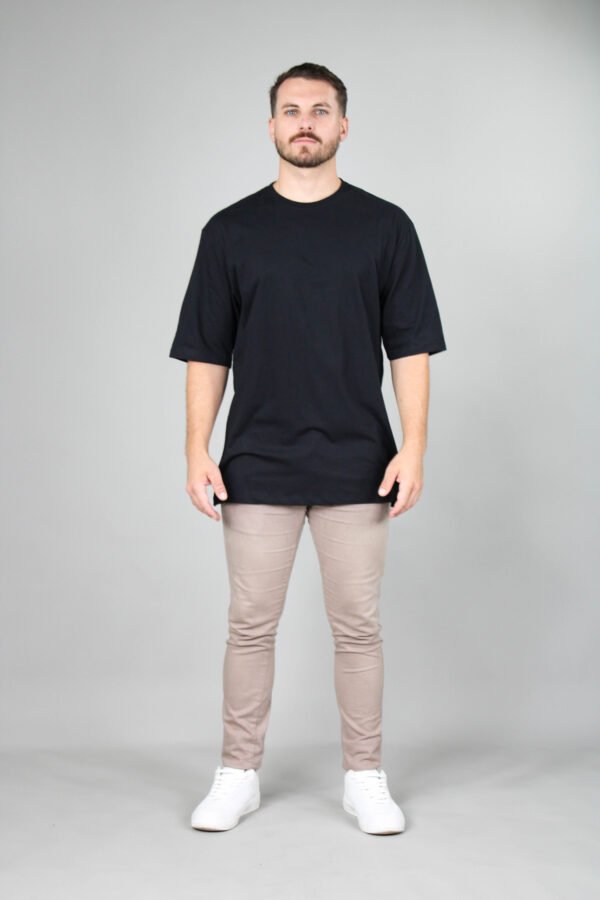 Camiseta Oversized Streetwear - Preto