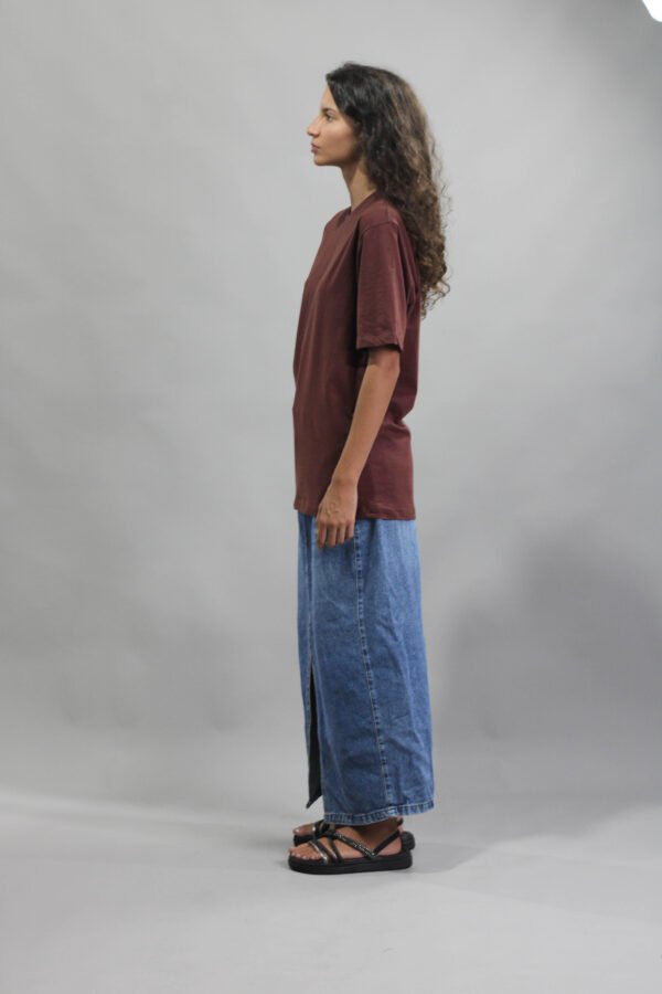 Camiseta Oversized Streetwear - Marrom - Imagem 8